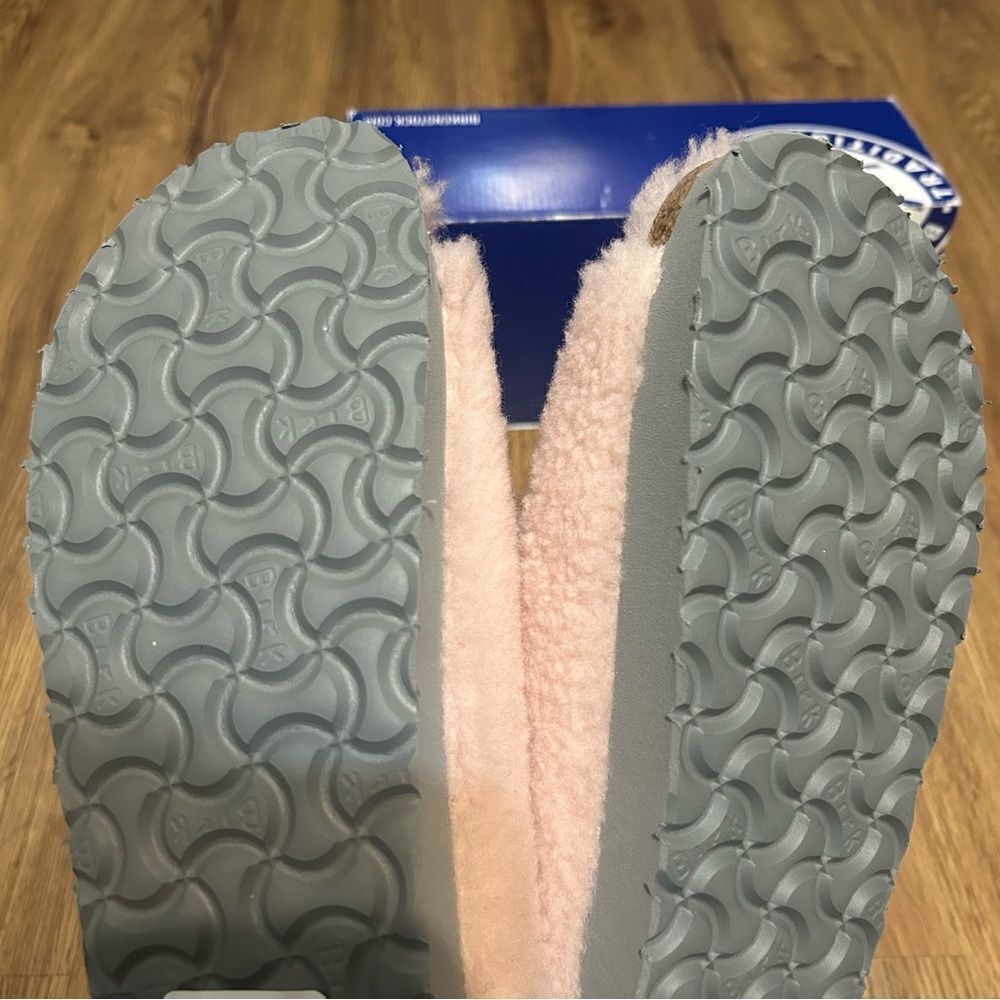 BIRKENSTOCK PAPILLIO pink fur sandals shoes women’s eur 39 new - Picture 6 of 9